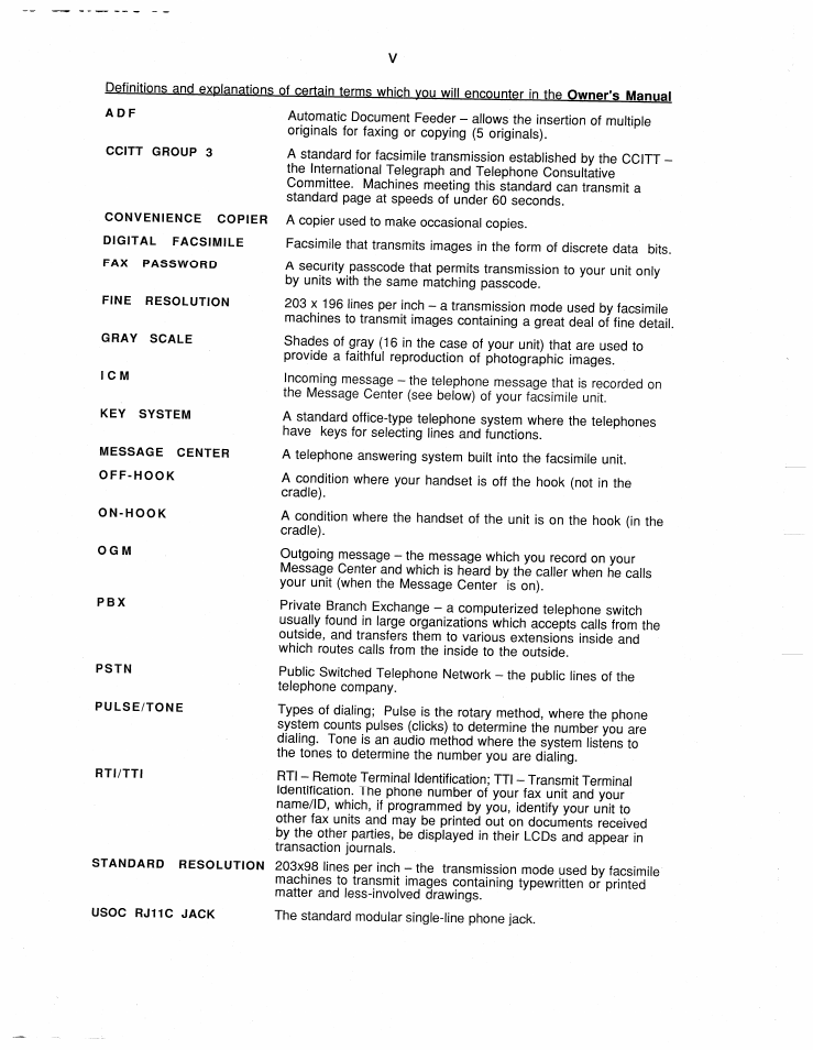 Brother FAX-220 User Manual | Page 7 / 76