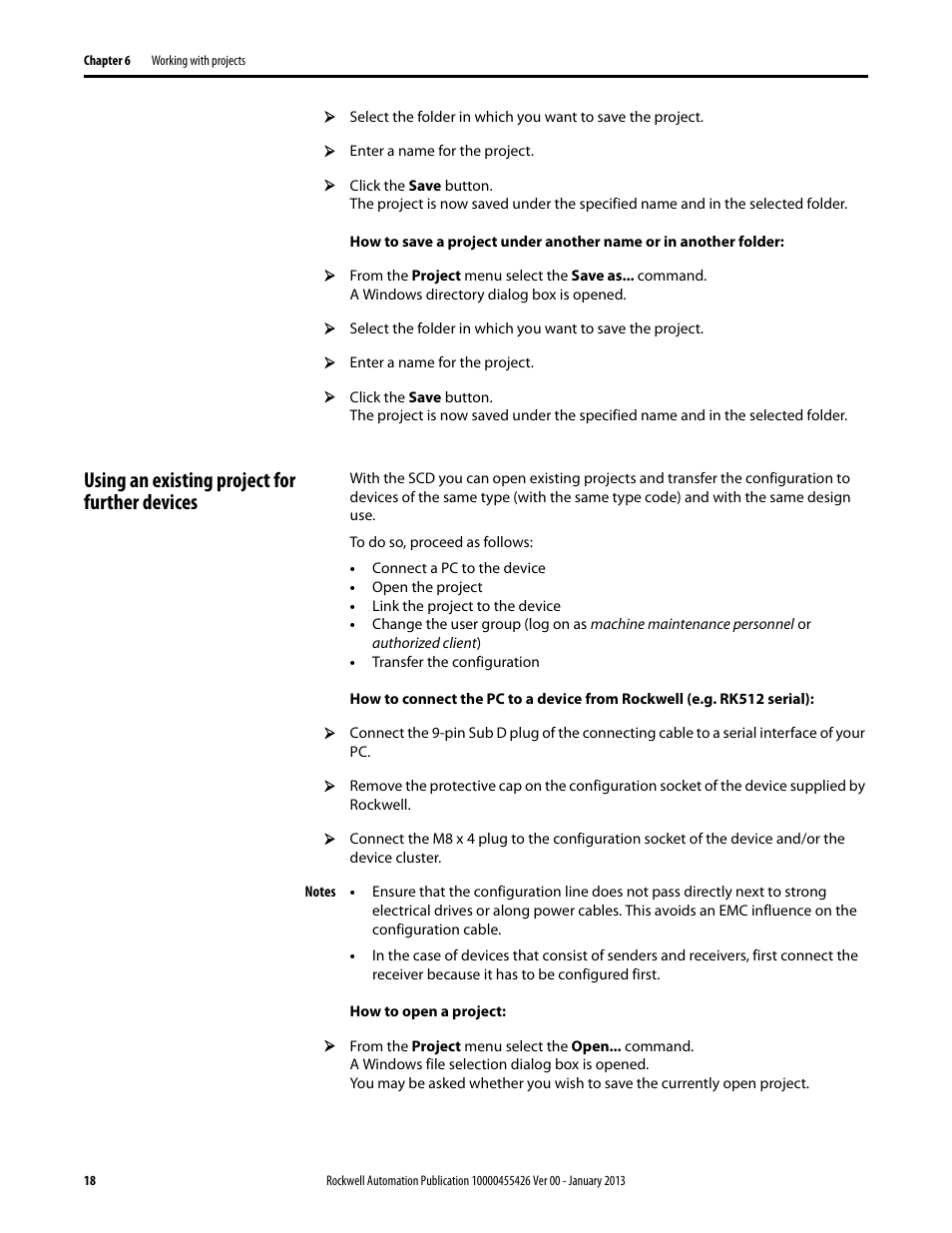 Using an existing project for further devices | Rockwell Automation 442L Safety Configuration & Diagnosis (SCD) User Manual User Manual | Page 20 / 40