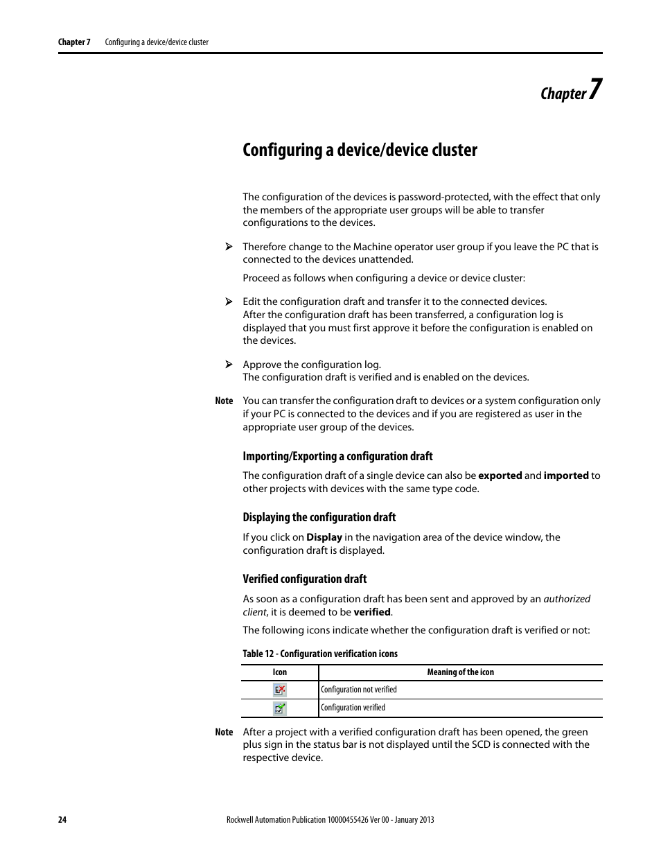 Configuring a device/device cluster, Chapter | Rockwell Automation 442L Safety Configuration & Diagnosis (SCD) User Manual User Manual | Page 26 / 40