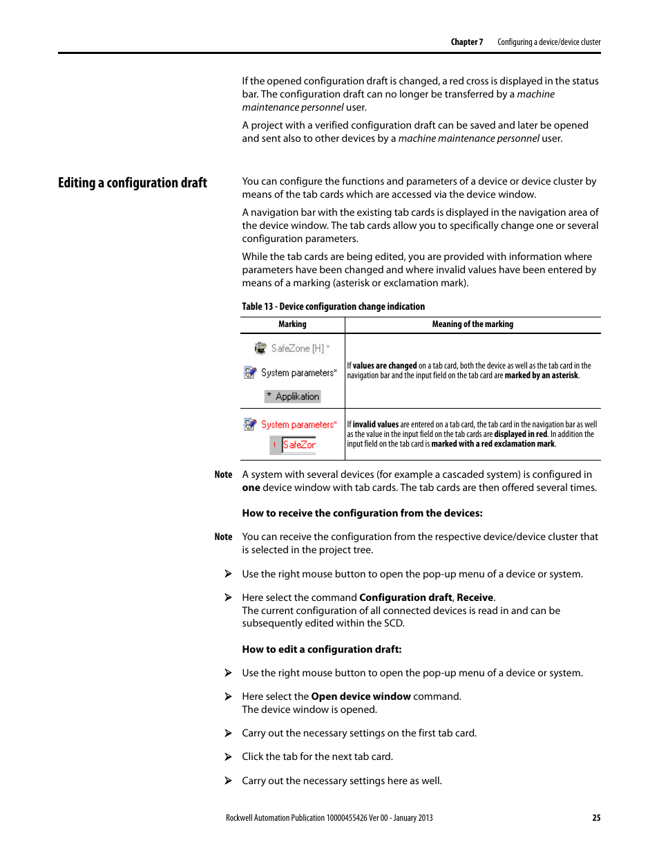 Editing a configuration draft | Rockwell Automation 442L Safety Configuration & Diagnosis (SCD) User Manual User Manual | Page 27 / 40