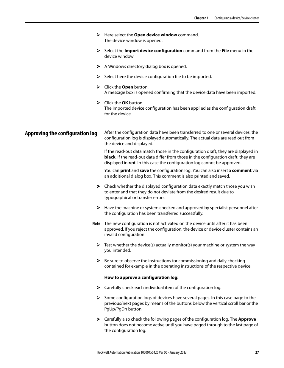 Approving the configuration log | Rockwell Automation 442L Safety Configuration & Diagnosis (SCD) User Manual User Manual | Page 29 / 40