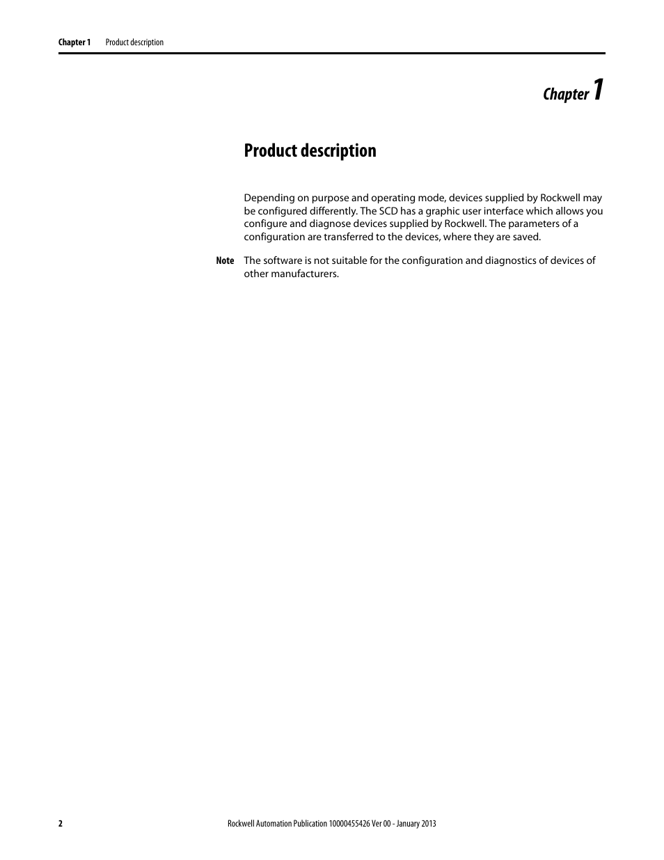 Product description, Chapter | Rockwell Automation 442L Safety Configuration & Diagnosis (SCD) User Manual User Manual | Page 4 / 40