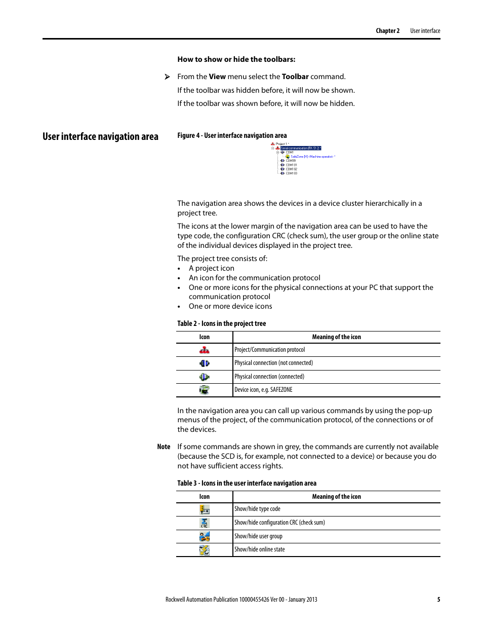 User interface navigation area | Rockwell Automation 442L Safety Configuration & Diagnosis (SCD) User Manual User Manual | Page 7 / 40