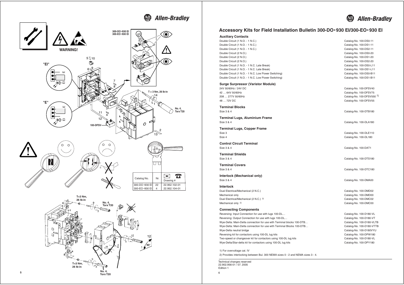 Rockwell Automation 300-DOx930E1_EOx930E1 Contactor User Manual | Page 3 / 3