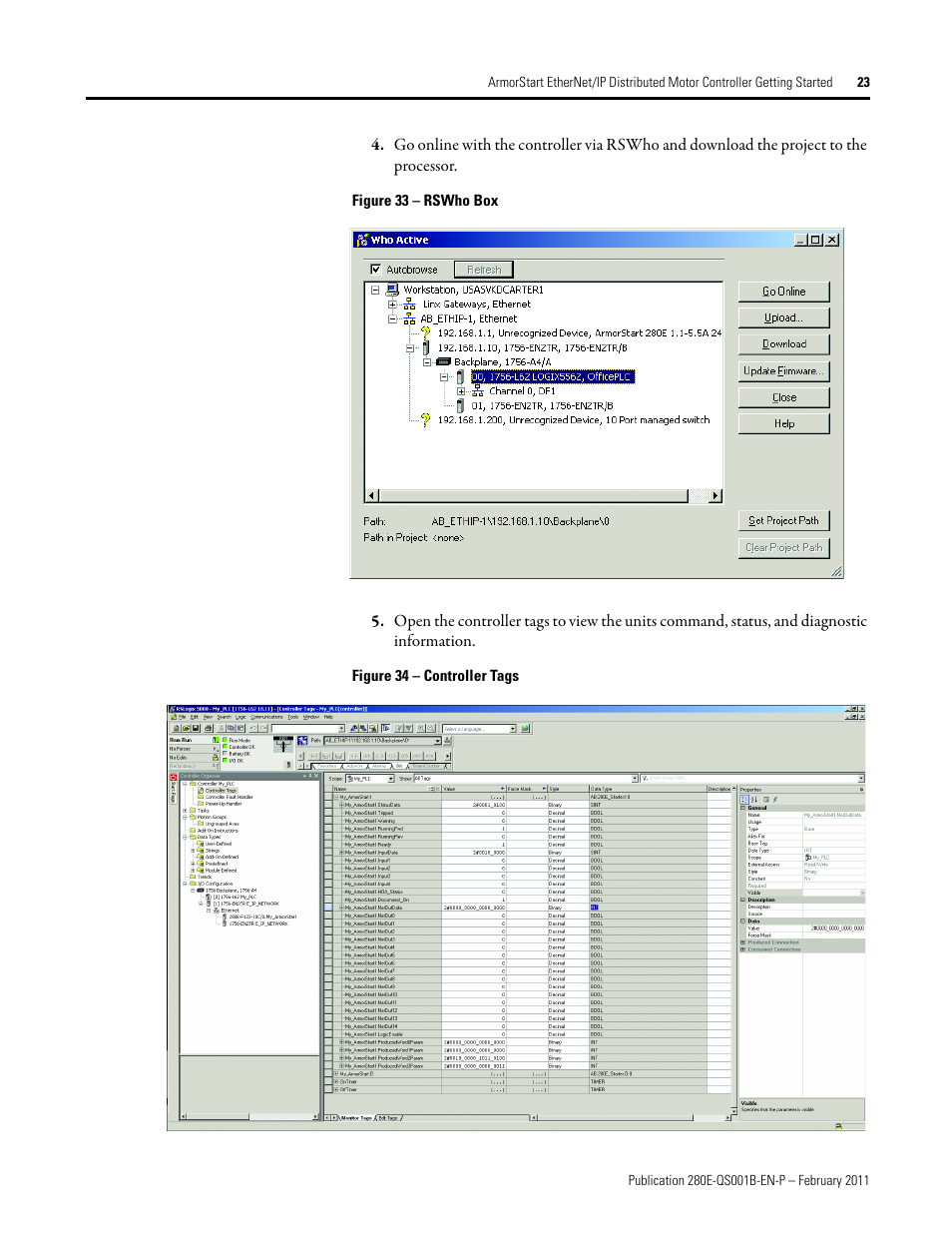 Rockwell Automation 281E ArmorStart EtherNet/IP - Getting Started User Manual | Page 23 / 44