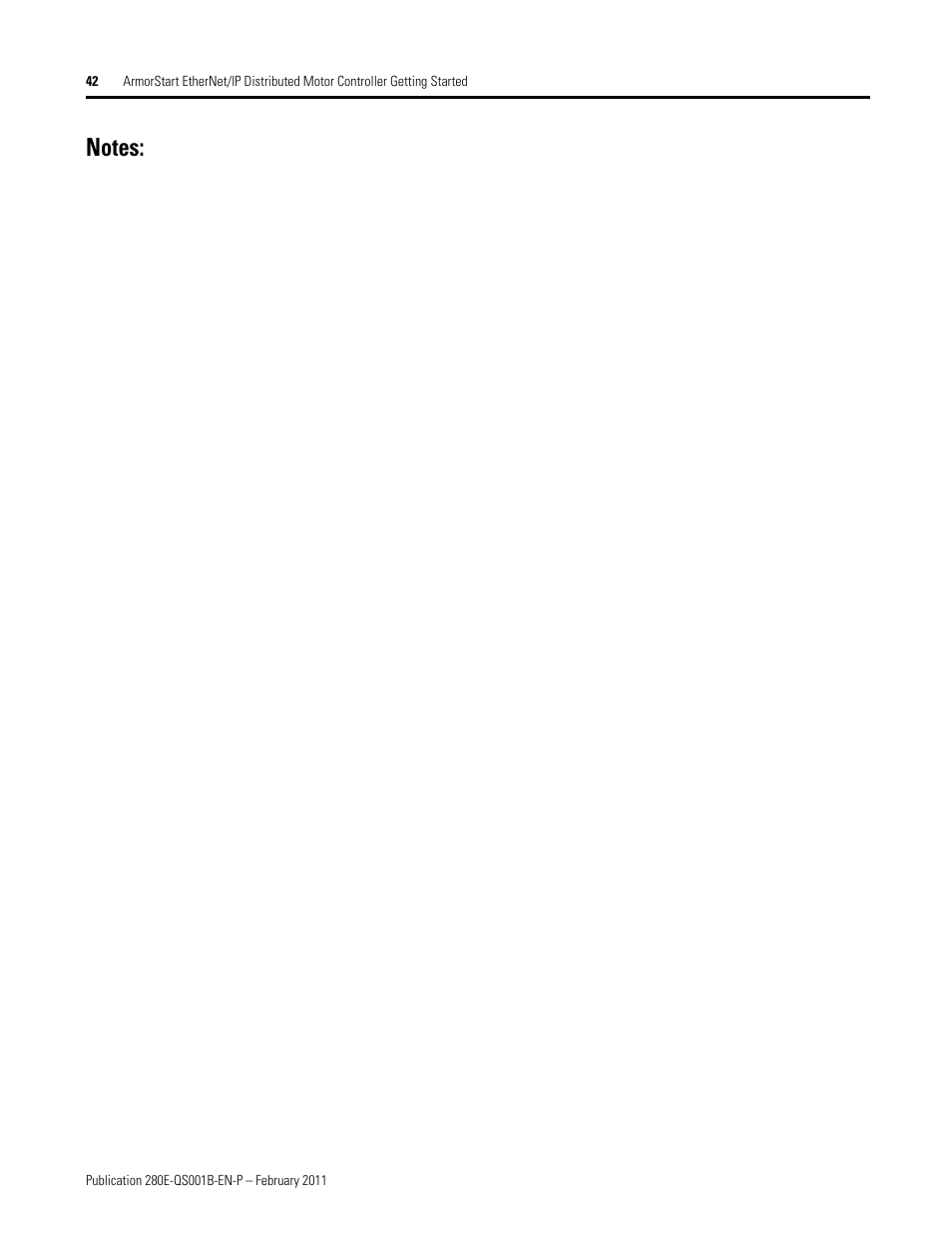 Rockwell Automation 281E ArmorStart EtherNet/IP - Getting Started User Manual | Page 42 / 44