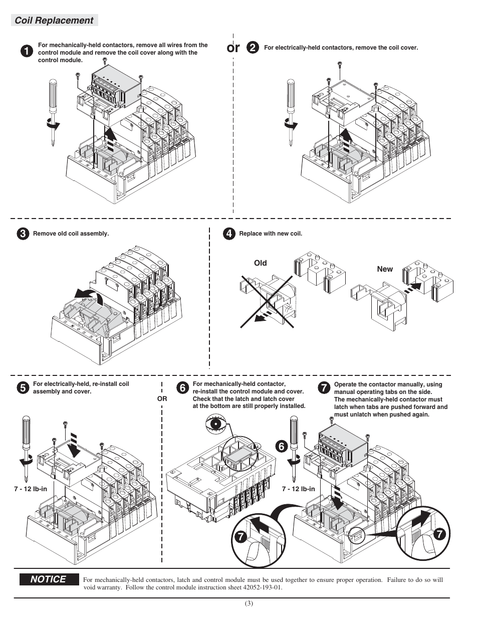 Rockwell Automation 500LG Lighting Contactor (Mechanically and Electrically Held) User Manual | Page 3 / 6
