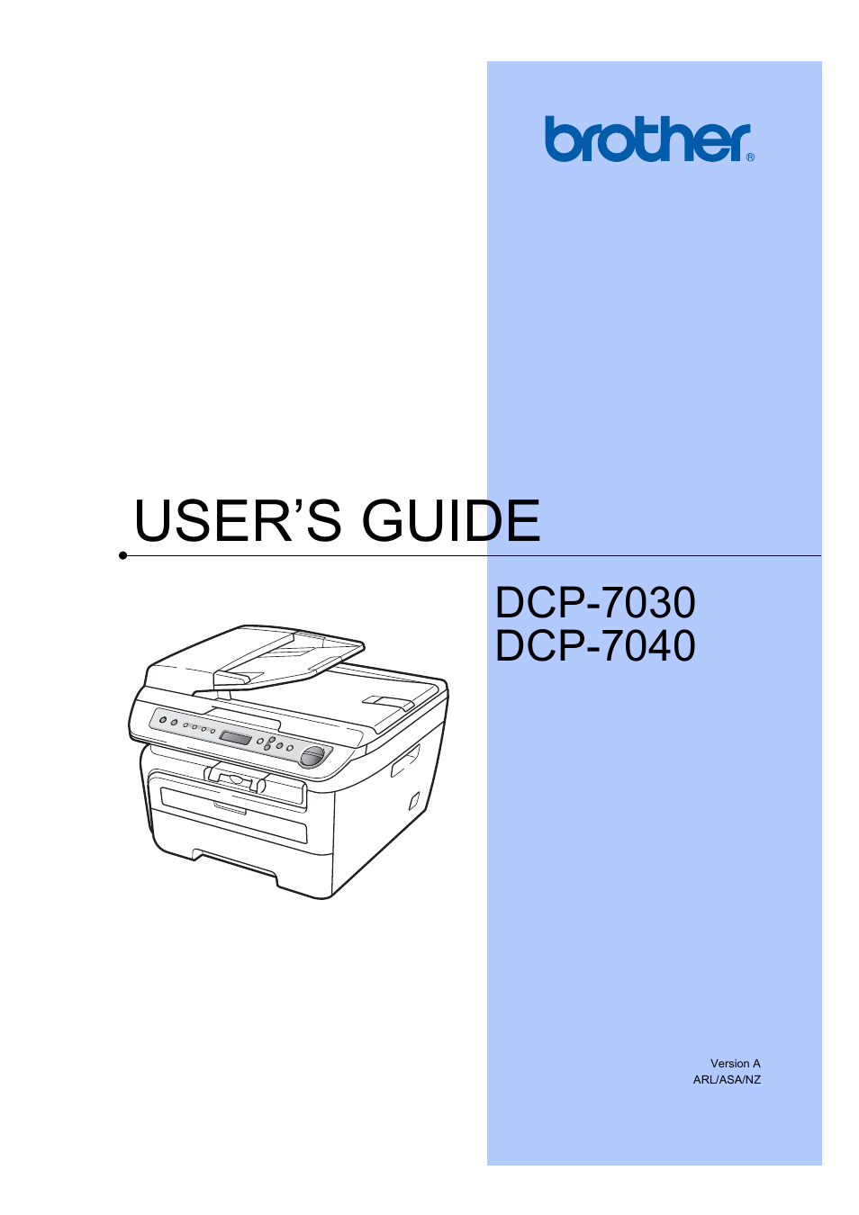 Brother DCP-7040 User Manual | 103 pages