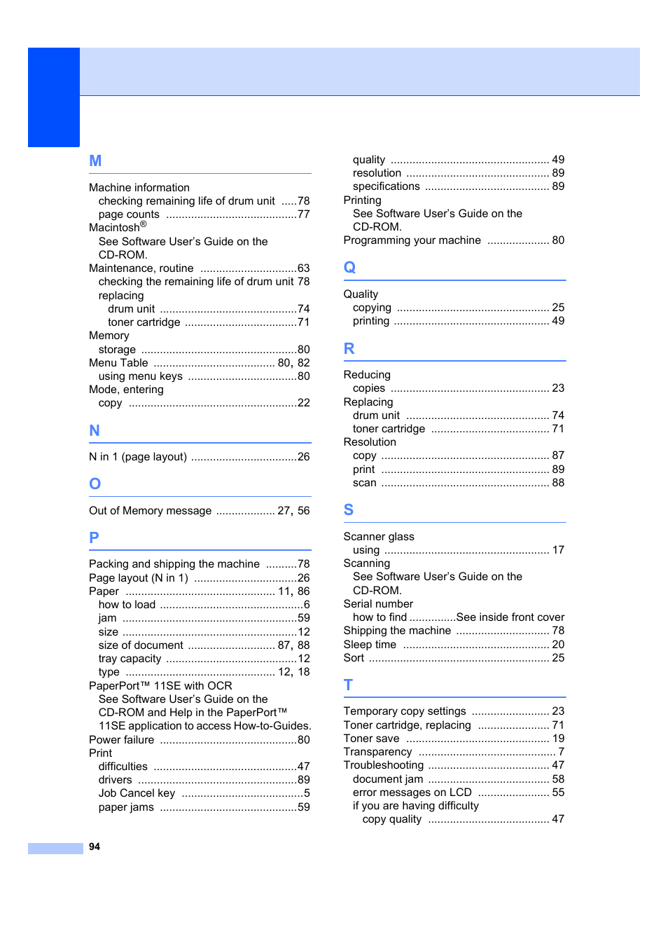 Brother DCP-7040 User Manual | Page 100 / 103
