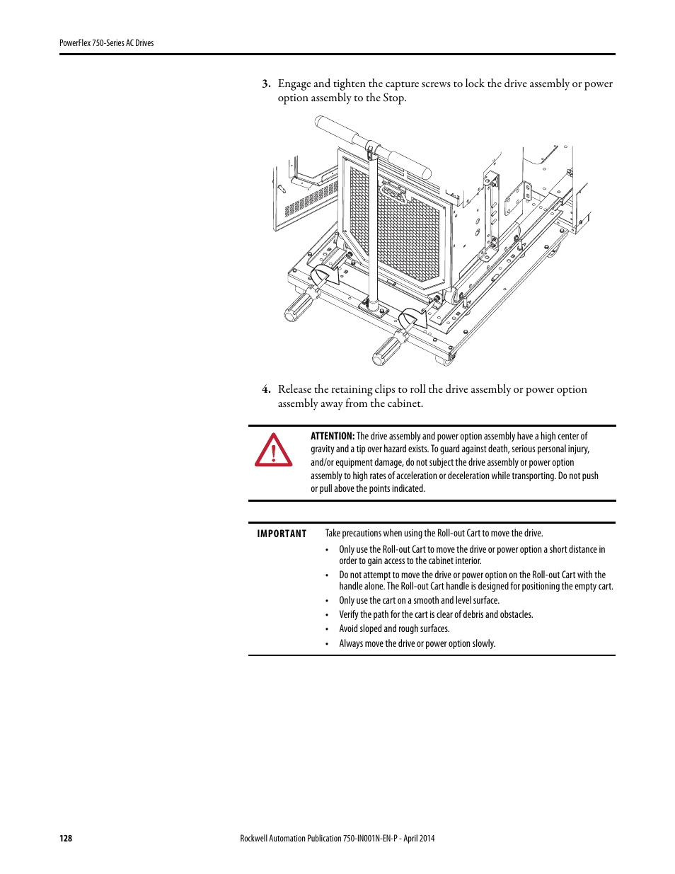 Rockwell Automation 21G PowerFlex 750-Series AC Drives User Manual | Page 128 / 284