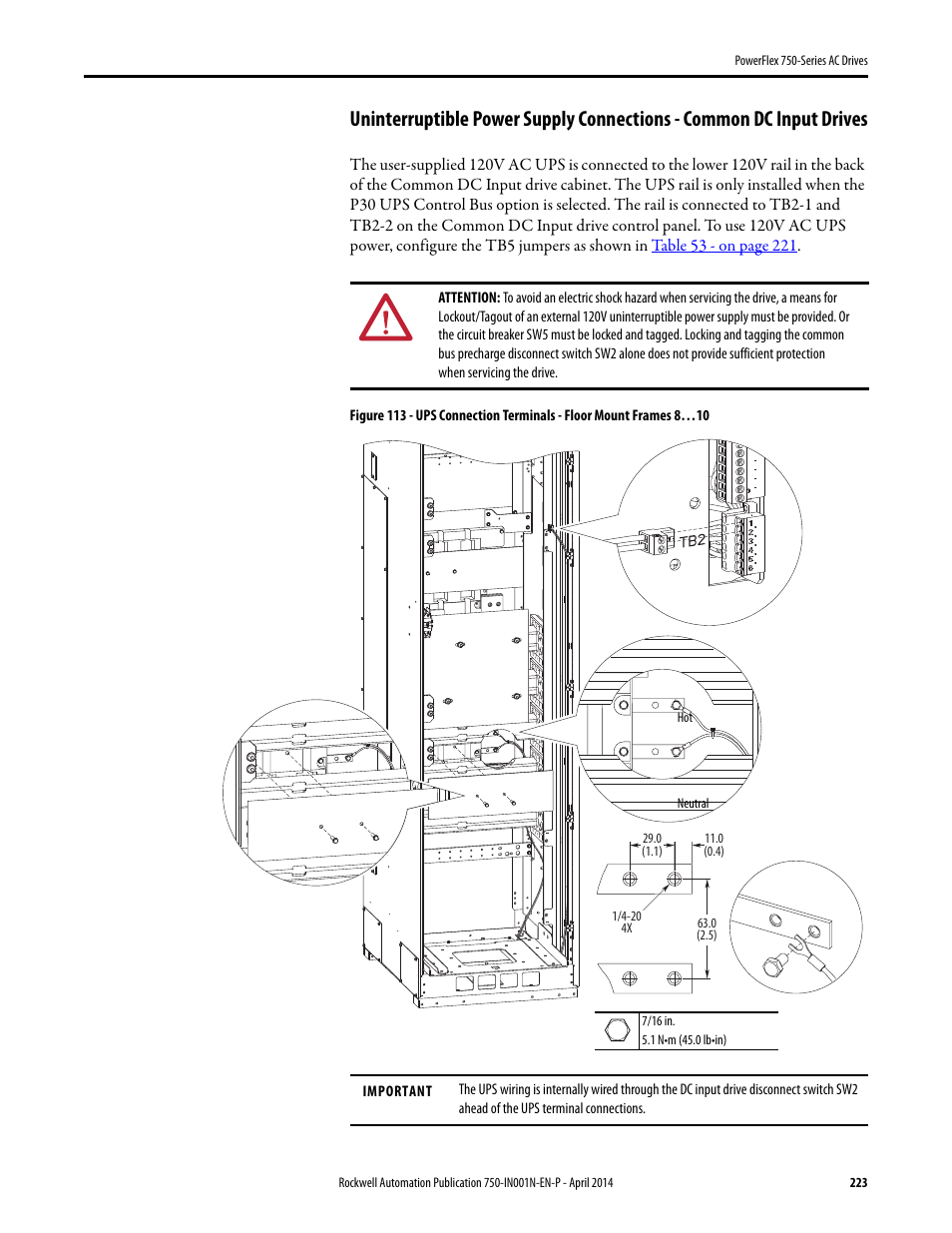 Rockwell Automation 21G PowerFlex 750-Series AC Drives User Manual | Page 223 / 284