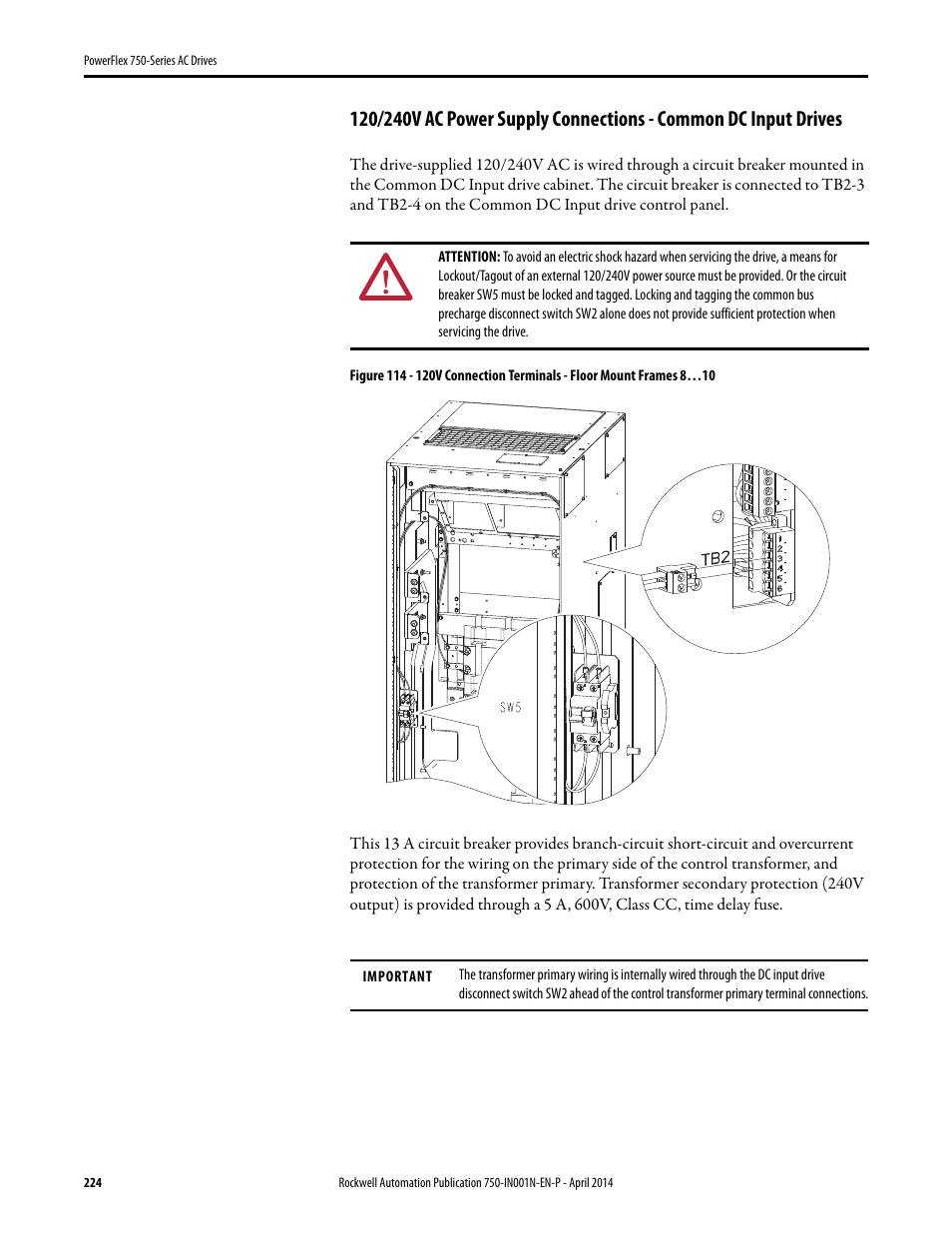 Rockwell Automation 21G PowerFlex 750-Series AC Drives User Manual | Page 224 / 284