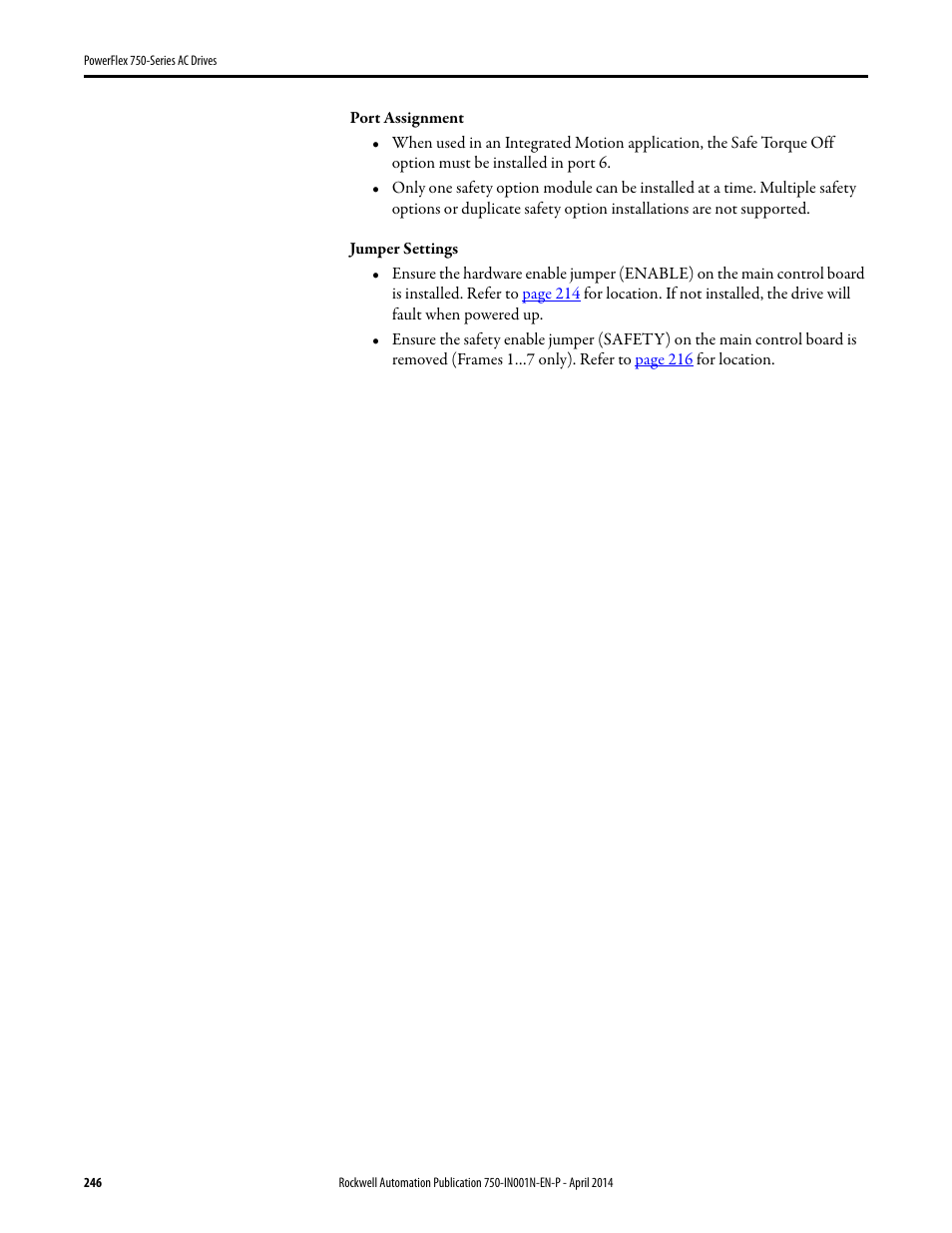 Rockwell Automation 21G PowerFlex 750-Series AC Drives User Manual | Page 246 / 284