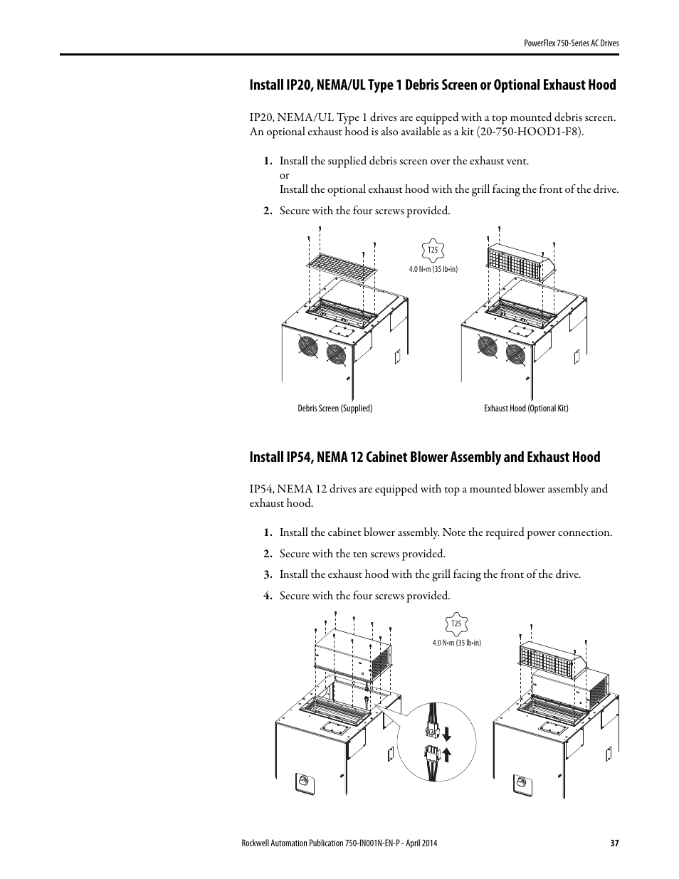 Rockwell Automation 21G PowerFlex 750-Series AC Drives User Manual | Page 37 / 284