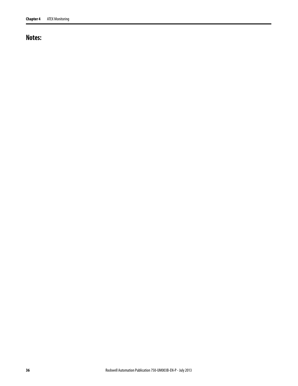 Rockwell Automation 20-750-ATEX PowerFlex 750-Series ATEX Option Module User Manual | Page 36 / 44