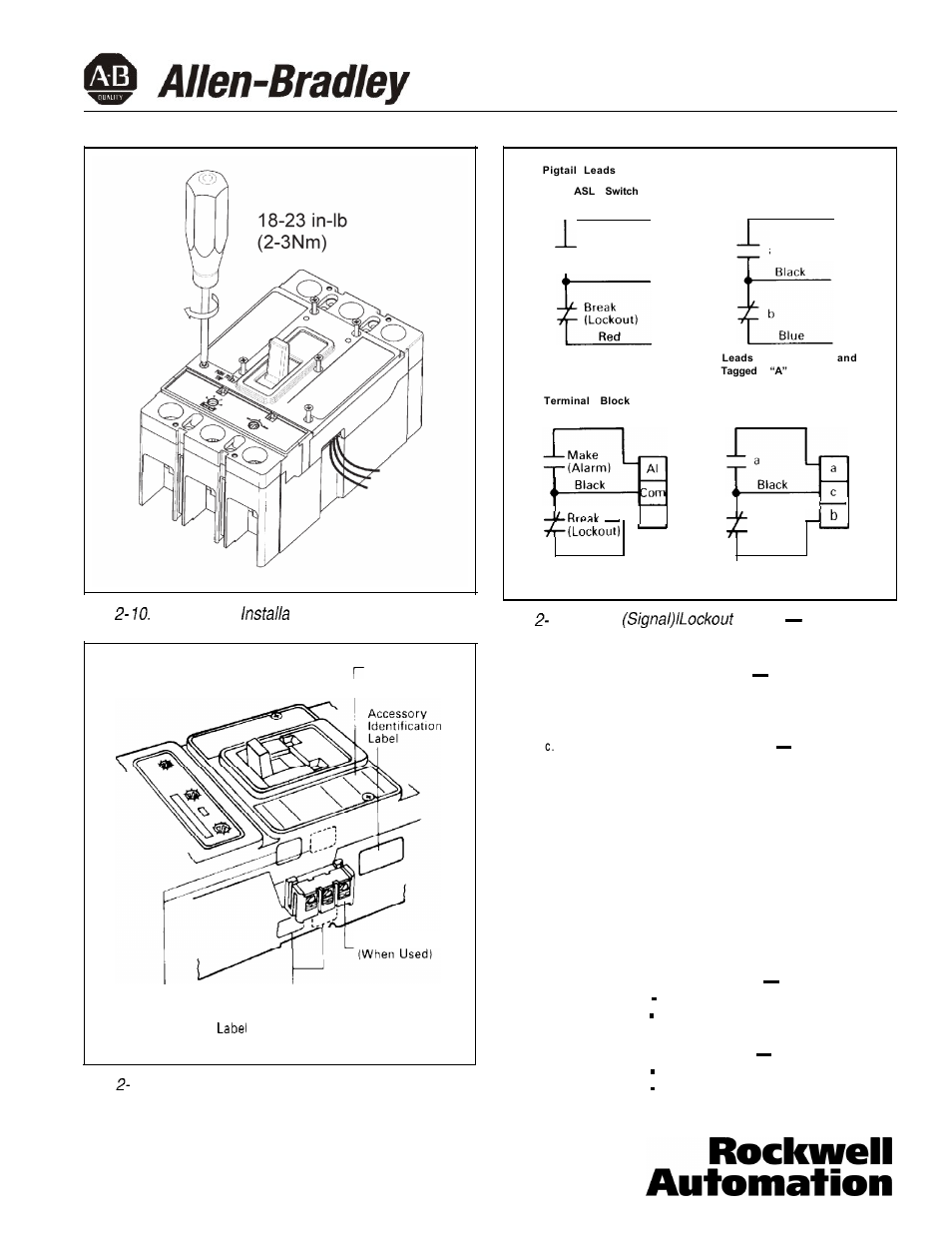 Rockwell Automation 140U K-Frame CB Alarm Switch and Alarm /Auxiliary Switch Combination User Manual | Page 7 / 8