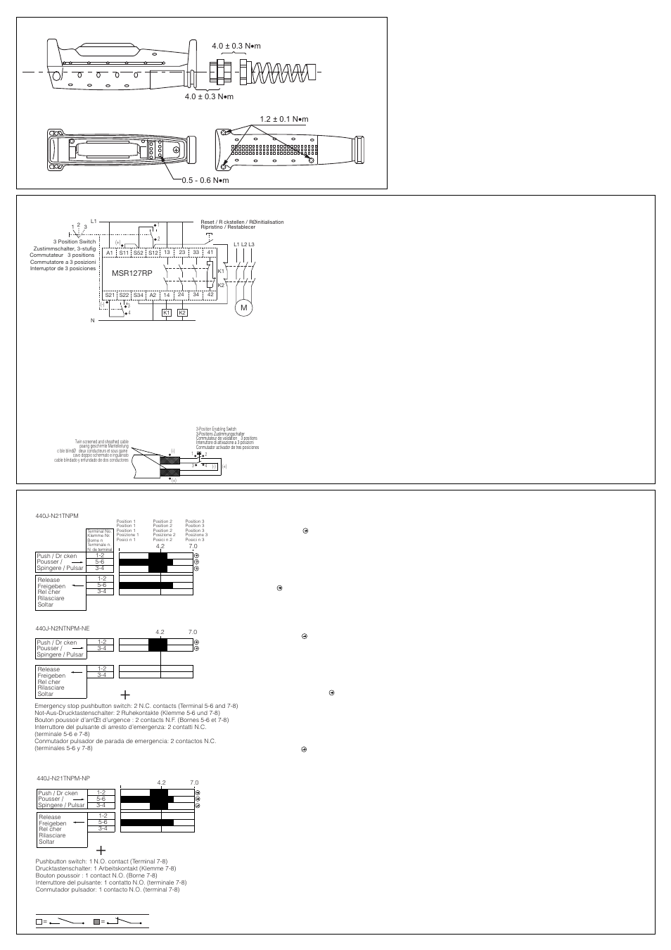 Rockwell Automation 440J Enabling Switch User Manual | Page 2 / 4