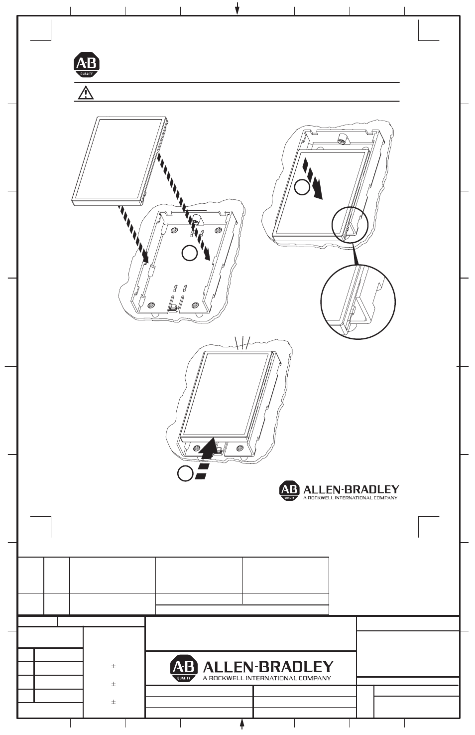 Rockwell Automation 160 1201 Blank Cover Series A User Manual | 1 page