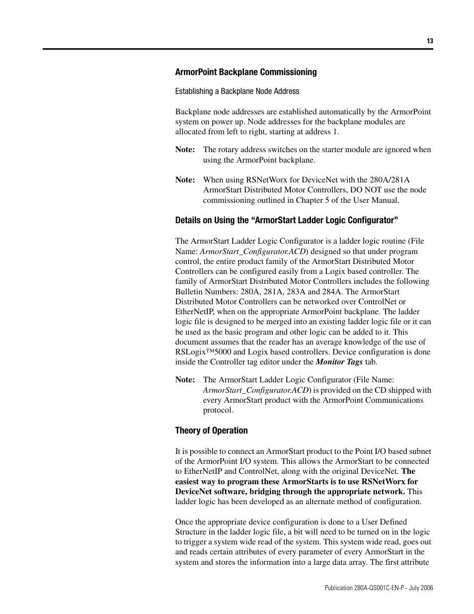Rockwell Automation 281A ArmorStart with ArmorPoint Backplane - Getting Started User Manual | Page 13 / 30