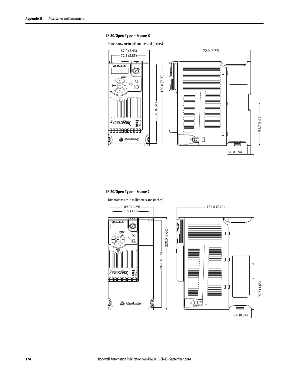 Rockwell Automation 25B PowerFlex 520-Series Adjustable Frequency AC Drive User Manual User Manual | Page 174 / 244