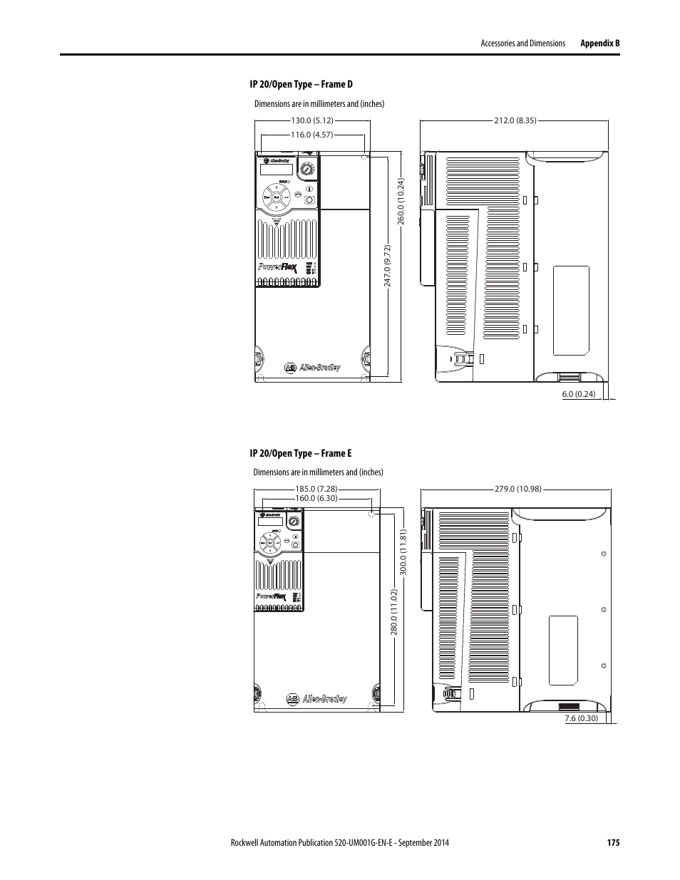 Rockwell Automation 25B PowerFlex 520-Series Adjustable Frequency AC Drive User Manual User Manual | Page 175 / 244