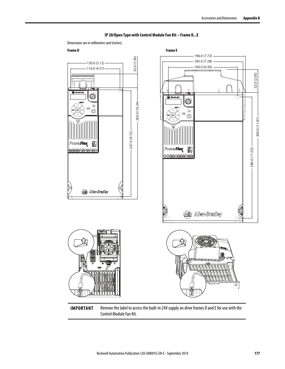 Rockwell Automation 25B PowerFlex 520-Series Adjustable Frequency AC Drive User Manual User Manual | Page 177 / 244