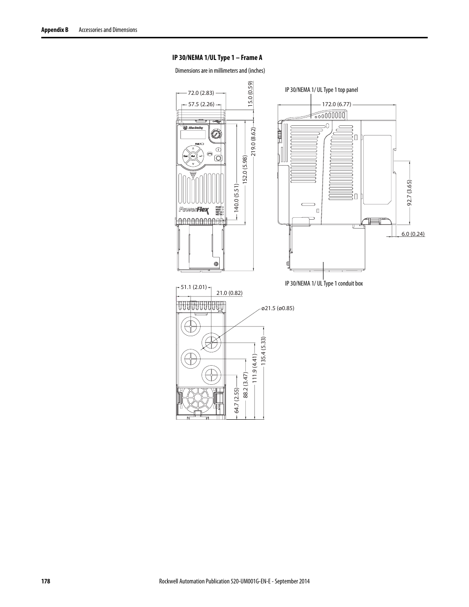 Rockwell Automation 25B PowerFlex 520-Series Adjustable Frequency AC Drive User Manual User Manual | Page 178 / 244