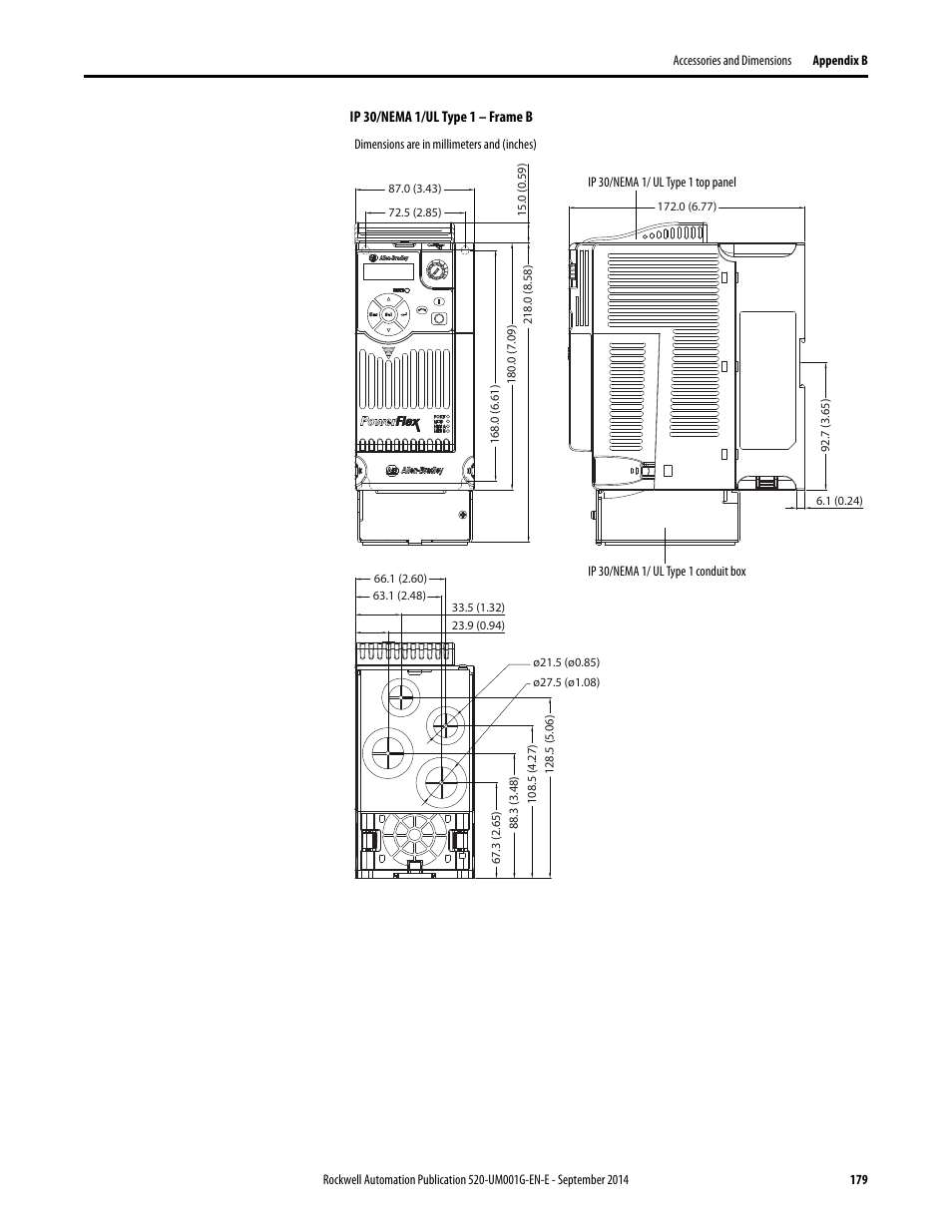 Rockwell Automation 25B PowerFlex 520-Series Adjustable Frequency AC Drive User Manual User Manual | Page 179 / 244