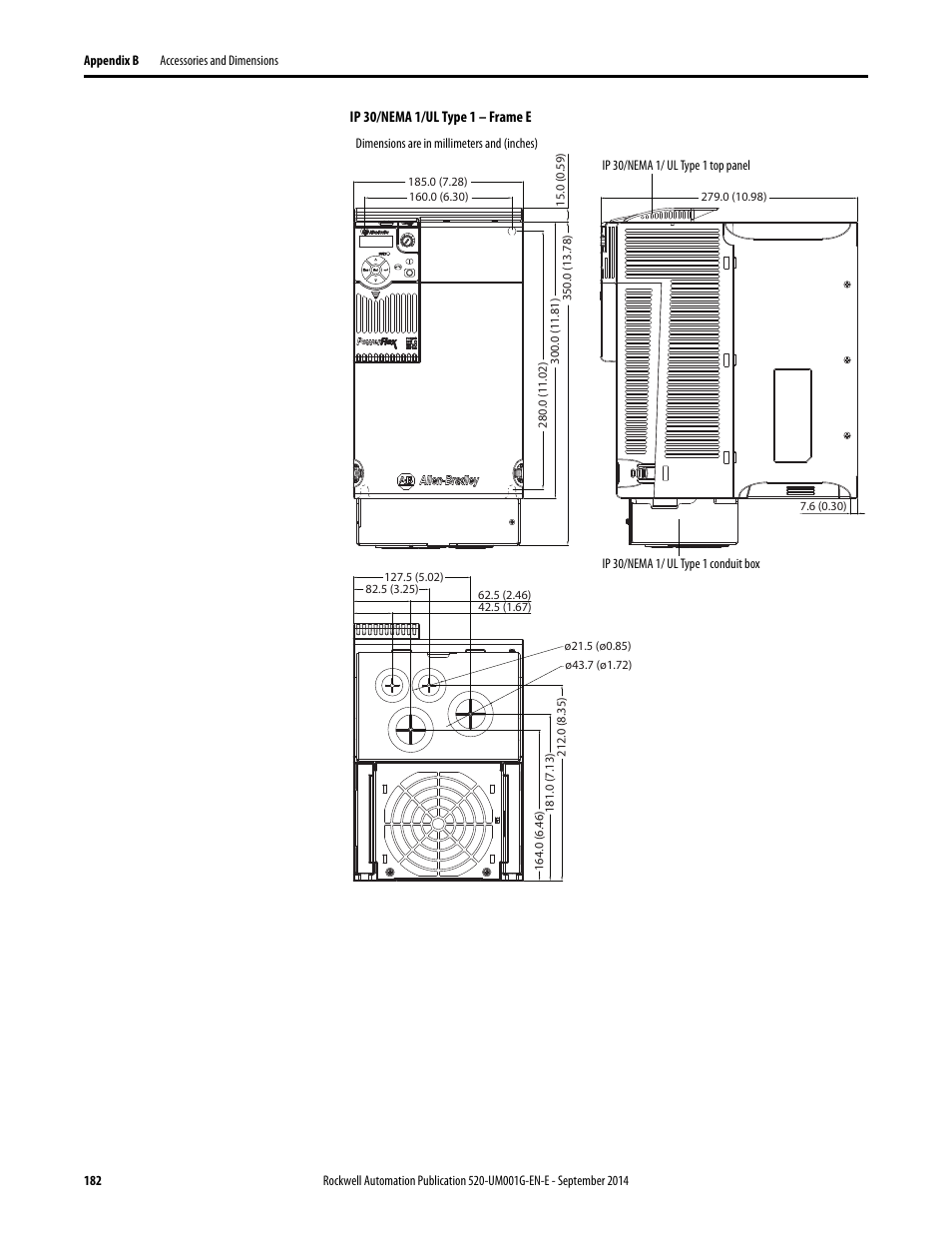 Rockwell Automation 25B PowerFlex 520-Series Adjustable Frequency AC Drive User Manual User Manual | Page 182 / 244