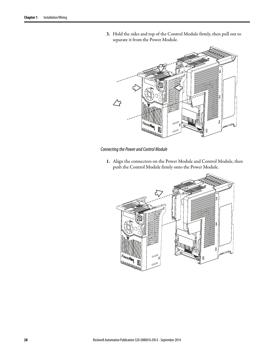 Rockwell Automation 25B PowerFlex 520-Series Adjustable Frequency AC Drive User Manual User Manual | Page 28 / 244