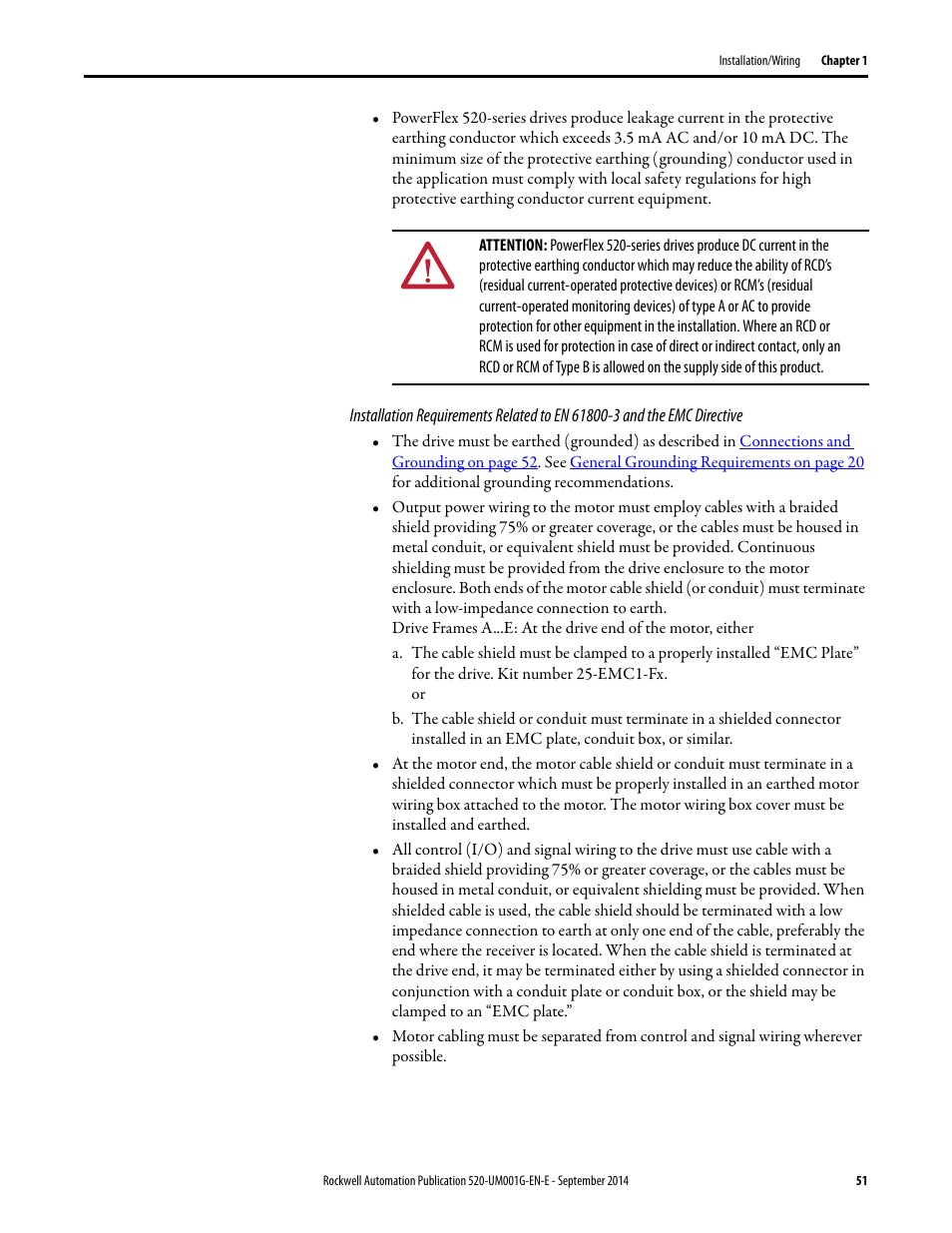Rockwell Automation 25B PowerFlex 520-Series Adjustable Frequency AC Drive User Manual User Manual | Page 51 / 244