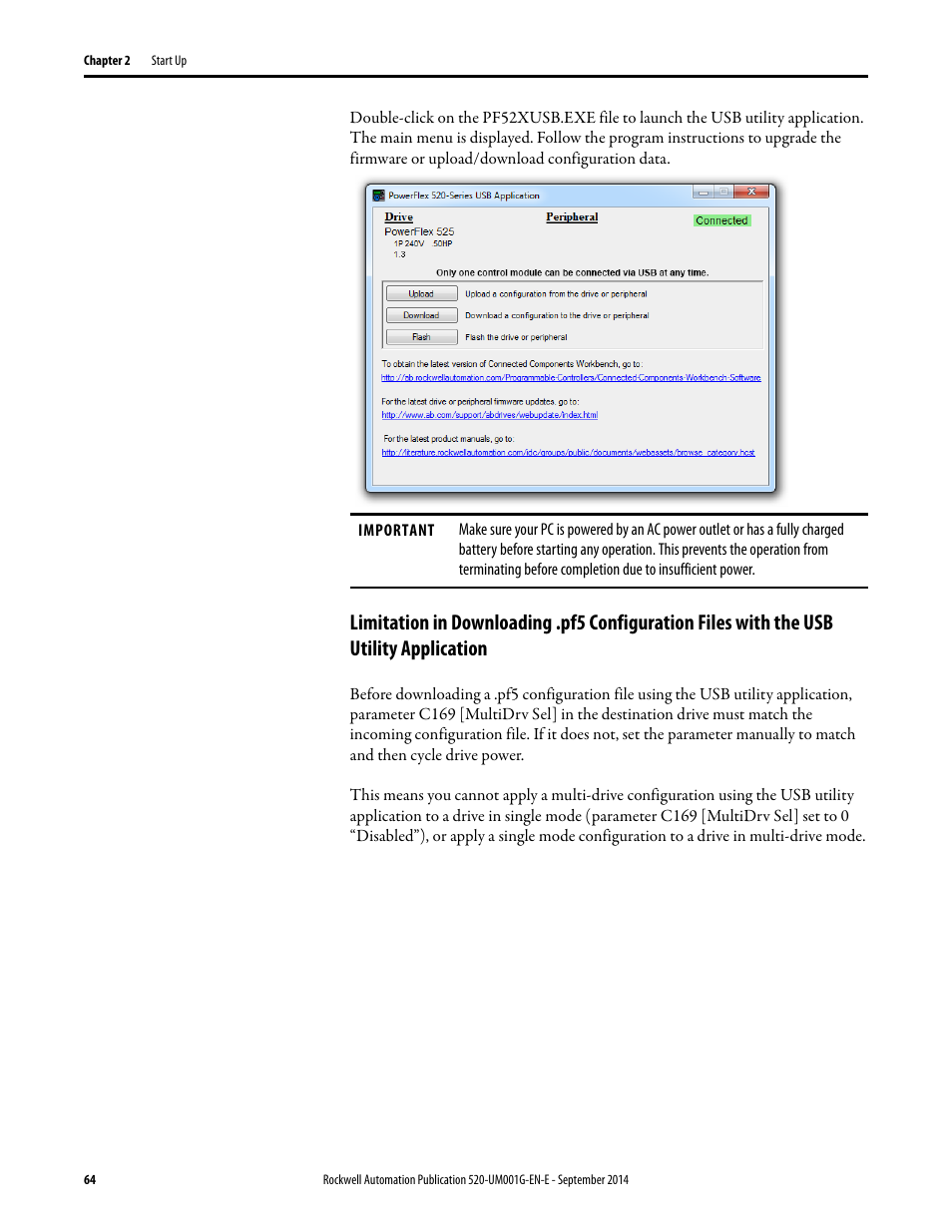 Rockwell Automation 25B PowerFlex 520-Series Adjustable Frequency AC Drive User Manual User Manual | Page 64 / 244