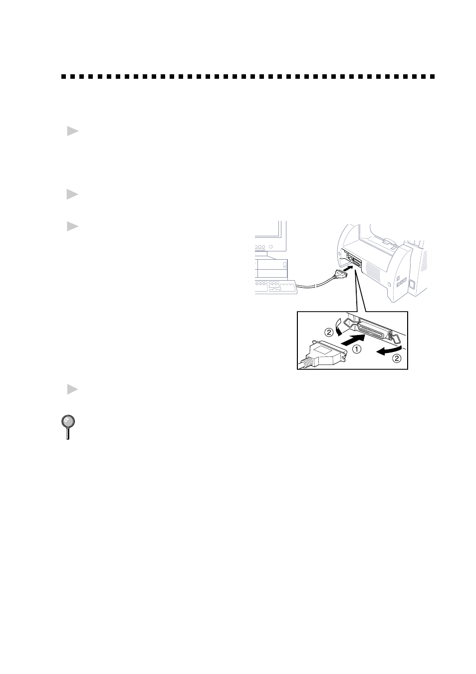 Connecting brother machine to pc, With bundled parallel cable -9 | Brother MFC 8700 User Manual | Page 107 / 183