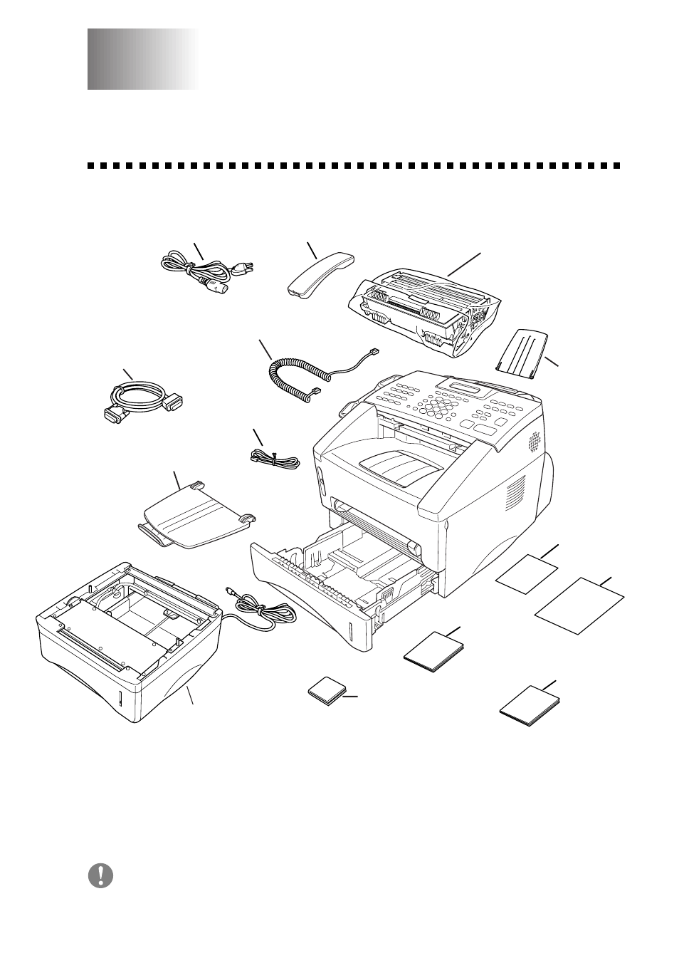 Assembly and connections, Packing list, Assembly and connections -1 packing list -1 | Brother MFC 8700 User Manual | Page 25 / 183