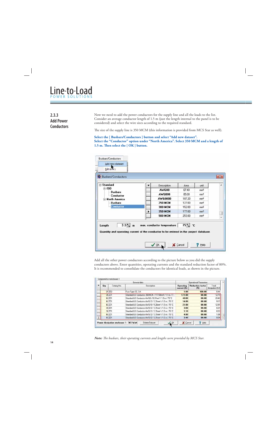 3 add power conductors | Rockwell Automation 141A Mounting System Temperature Rise Calculation Software Tutorial User Manual | Page 16 / 24