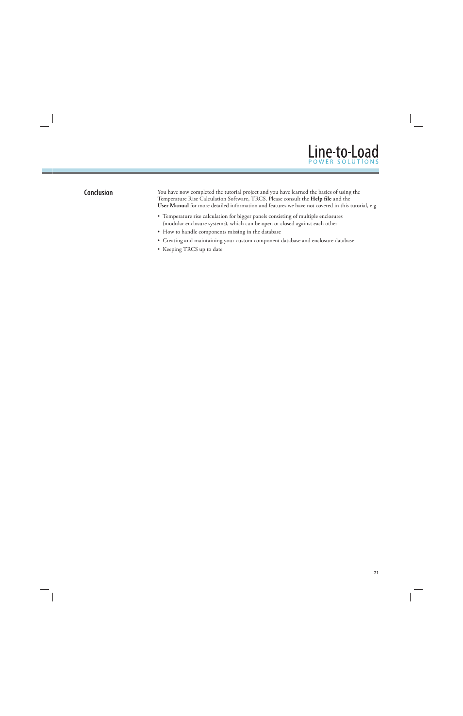 Conclusion | Rockwell Automation 141A Mounting System Temperature Rise Calculation Software Tutorial User Manual | Page 23 / 24