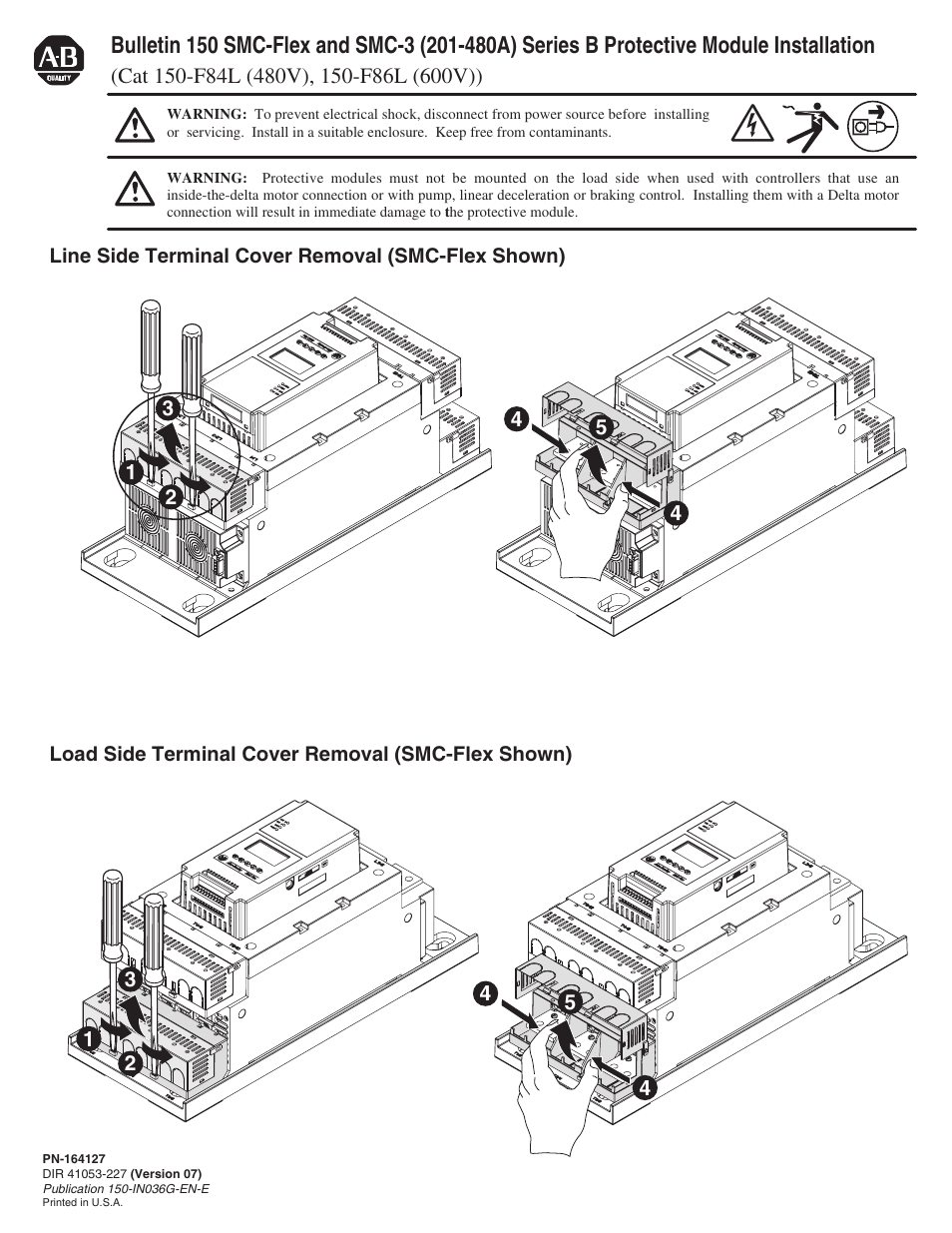 Rockwell Automation 150-F84L_F86L Soft Starter Protective Modules User Manual | 10 pages
