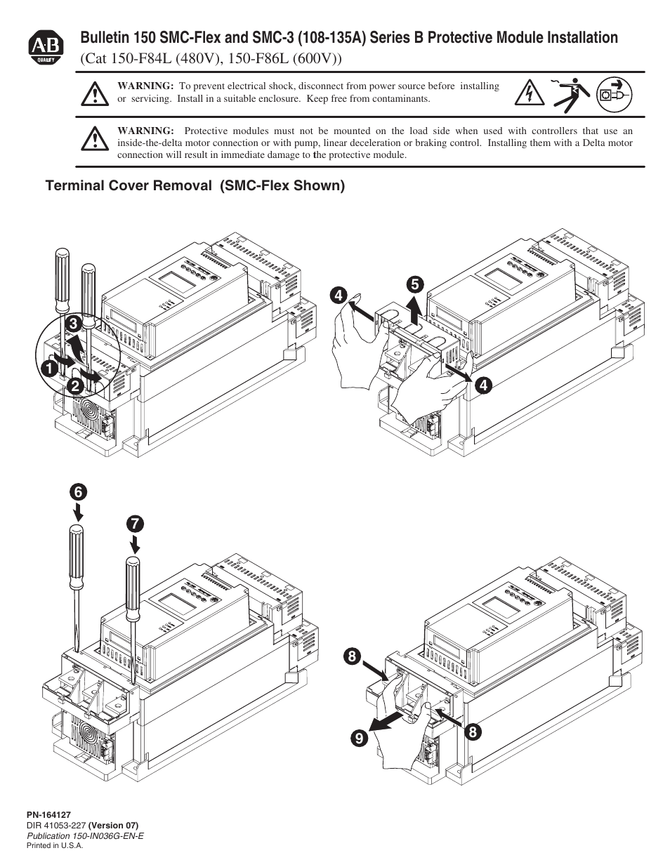 Rockwell Automation 150-F84L_F86L Soft Starter Protective Modules User Manual | Page 3 / 10