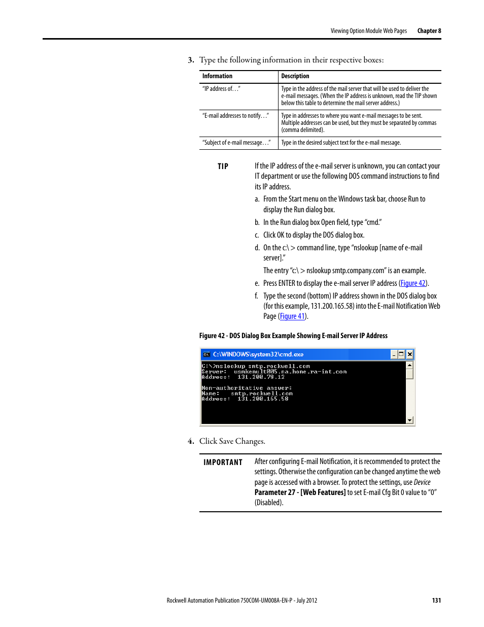 Rockwell Automation 20-750-ENETR PowerFlexDual-Port EtherNet/IP Option Module User Manual | Page 131 / 200