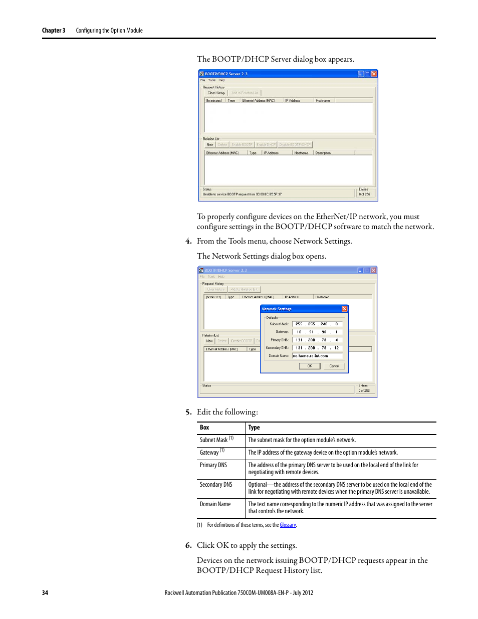 Rockwell Automation 20-750-ENETR PowerFlexDual-Port EtherNet/IP Option Module User Manual | Page 34 / 200