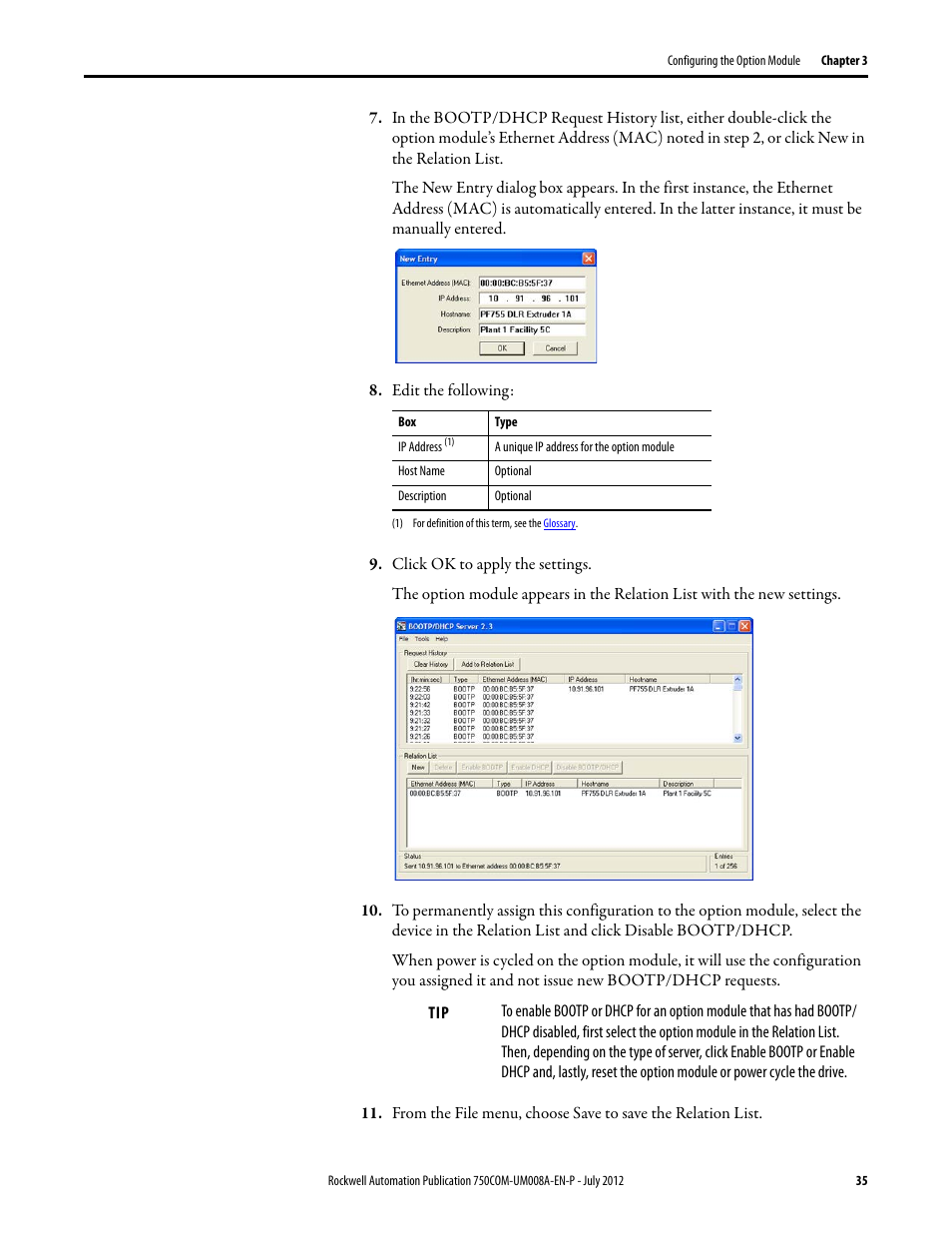 Rockwell Automation 20-750-ENETR PowerFlexDual-Port EtherNet/IP Option Module User Manual | Page 35 / 200