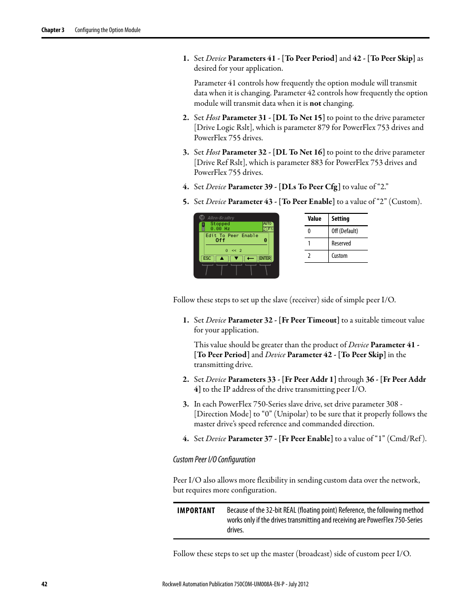 Rockwell Automation 20-750-ENETR PowerFlexDual-Port EtherNet/IP Option Module User Manual | Page 42 / 200