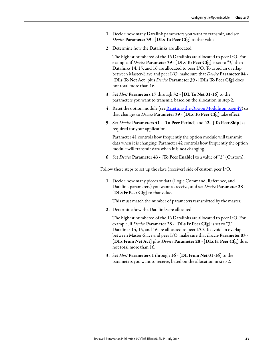 Rockwell Automation 20-750-ENETR PowerFlexDual-Port EtherNet/IP Option Module User Manual | Page 43 / 200