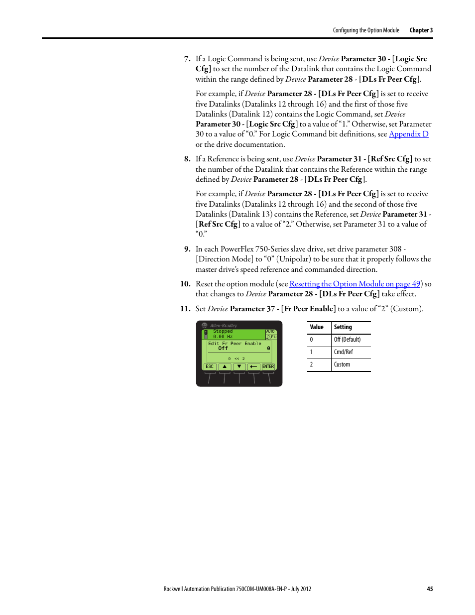 Rockwell Automation 20-750-ENETR PowerFlexDual-Port EtherNet/IP Option Module User Manual | Page 45 / 200