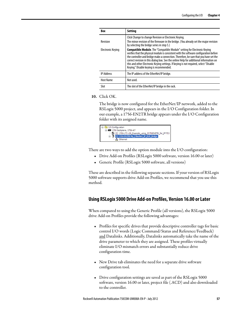 Rockwell Automation 20-750-ENETR PowerFlexDual-Port EtherNet/IP Option Module User Manual | Page 57 / 200