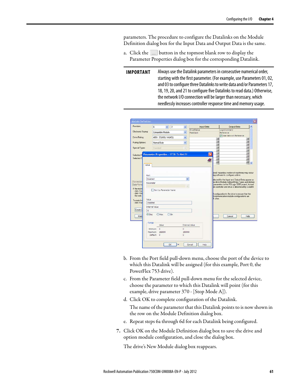 Rockwell Automation 20-750-ENETR PowerFlexDual-Port EtherNet/IP Option Module User Manual | Page 61 / 200