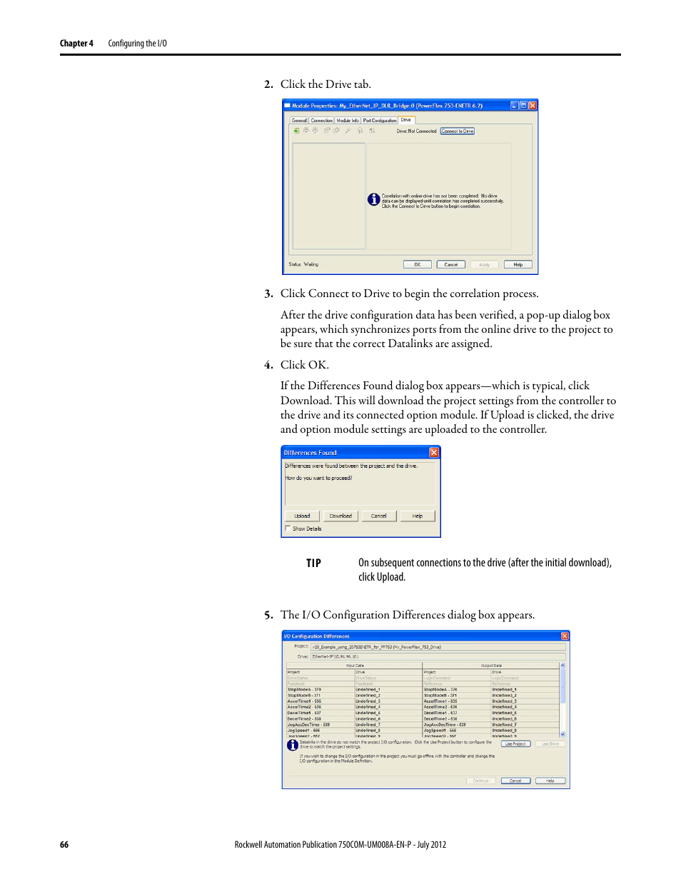 Rockwell Automation 20-750-ENETR PowerFlexDual-Port EtherNet/IP Option Module User Manual | Page 66 / 200