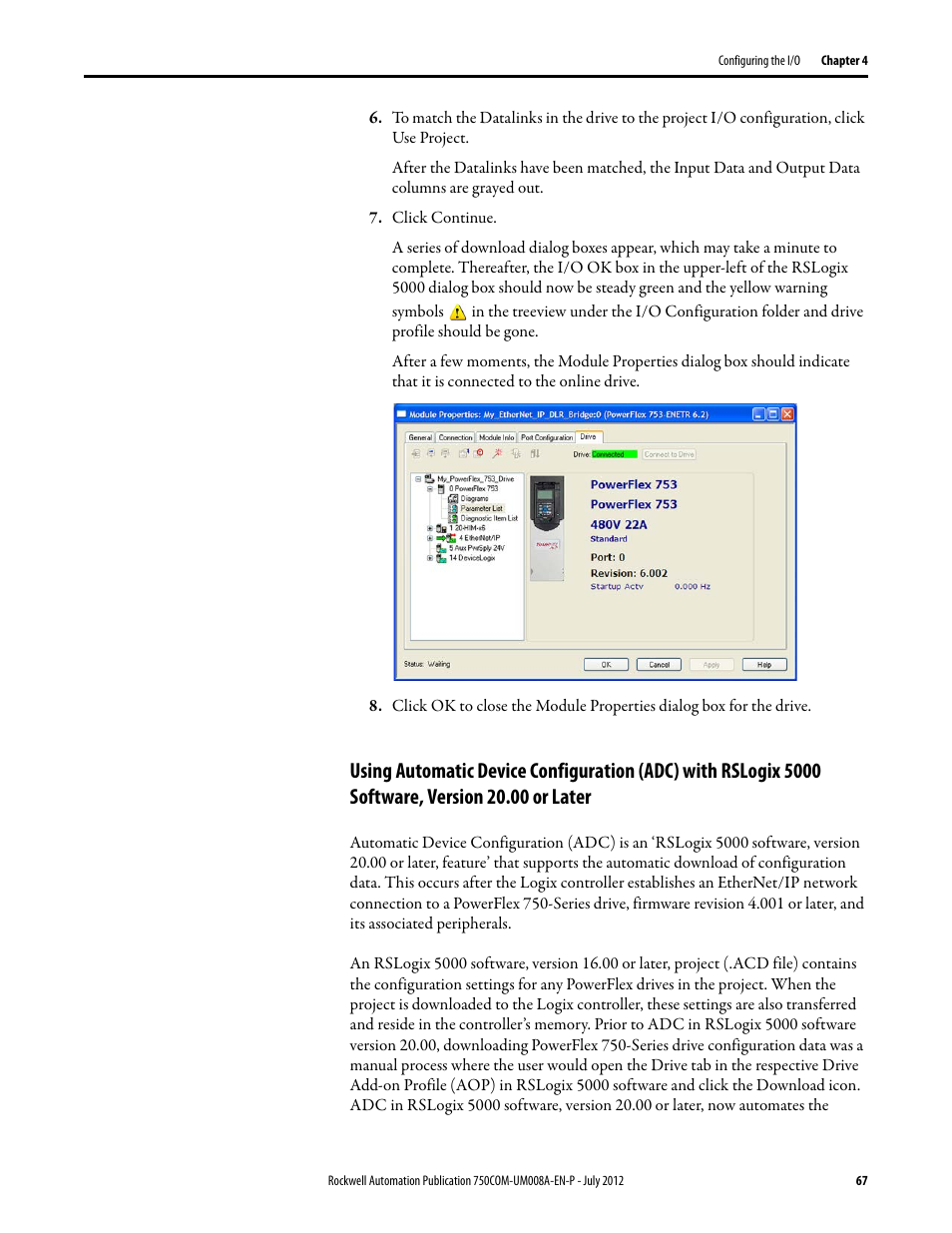 Rockwell Automation 20-750-ENETR PowerFlexDual-Port EtherNet/IP Option Module User Manual | Page 67 / 200