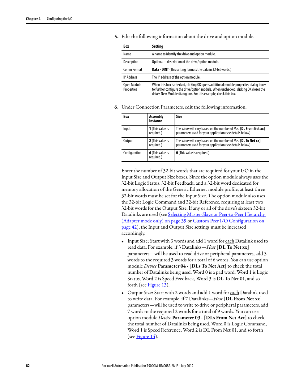 Rockwell Automation 20-750-ENETR PowerFlexDual-Port EtherNet/IP Option Module User Manual | Page 82 / 200