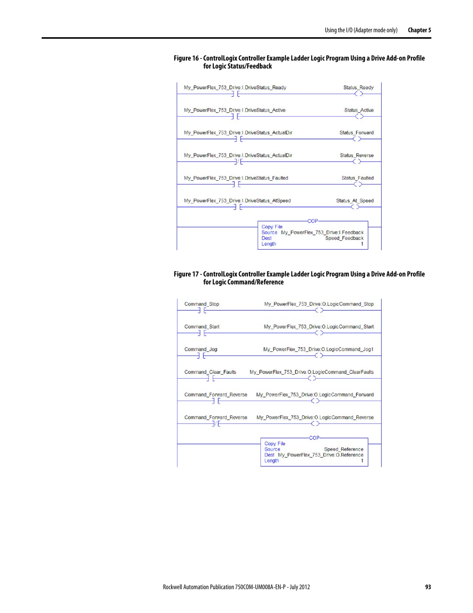 Figure 16, Figure 17 | Rockwell Automation 20-750-ENETR PowerFlexDual-Port EtherNet/IP Option Module User Manual | Page 93 / 200